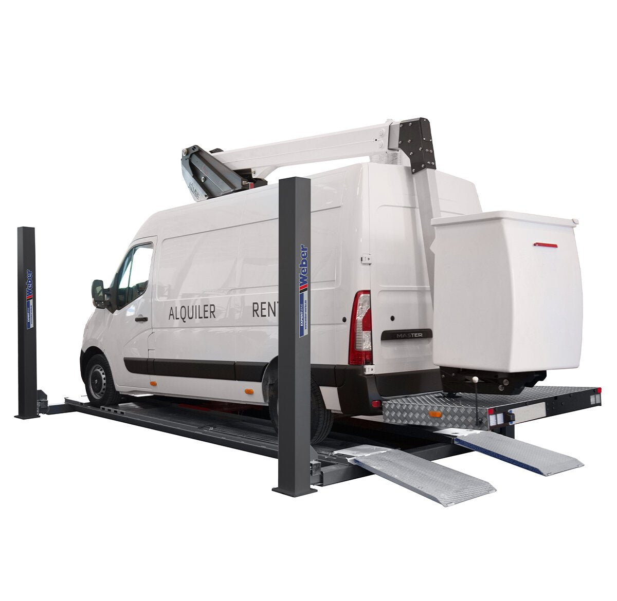 Weber 4-Post Car Lift 4.0T C-4100 – Heavy-Duty Workshop Lift