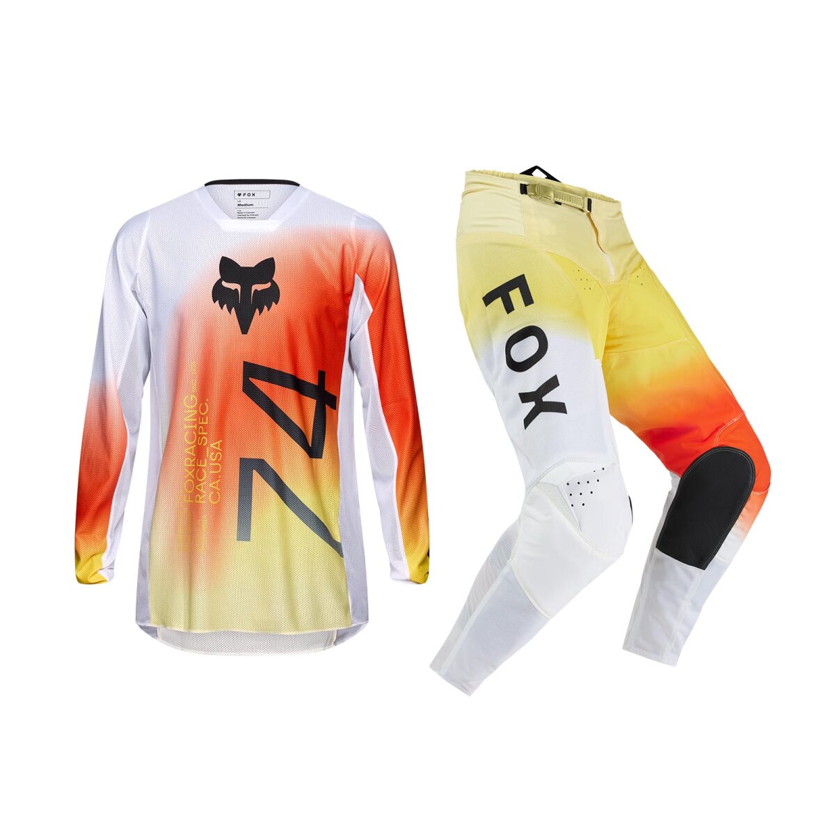 FOX 180 AIR HAZE Combo hvid