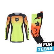 FOX 180 Shield Combo Teens yellow/orange