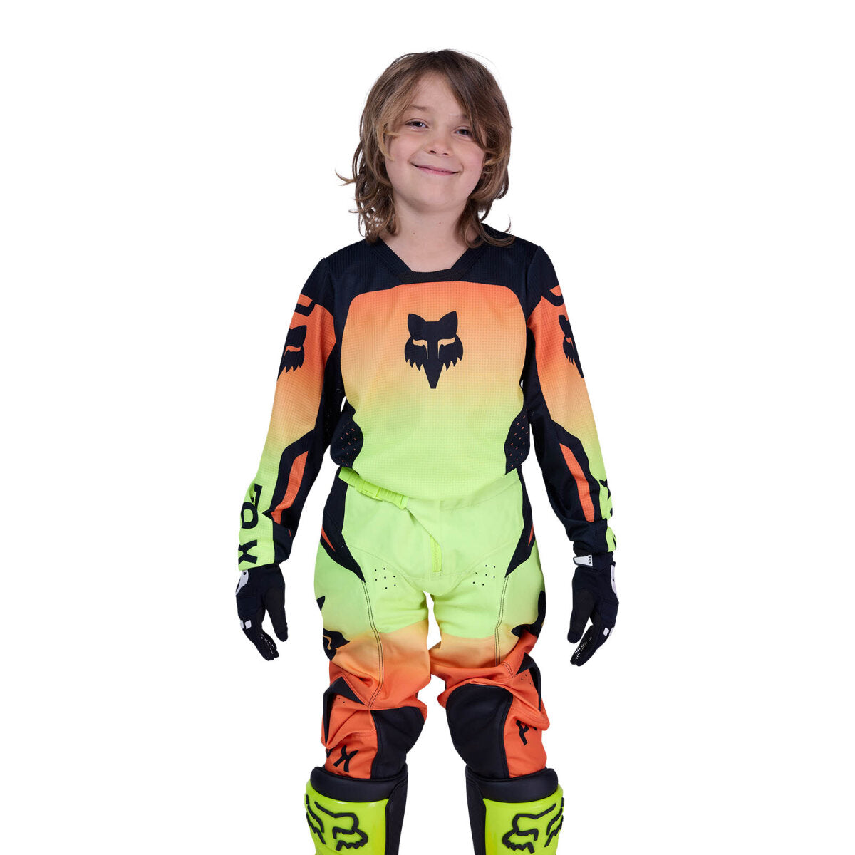 FOX 180 Shield Combo Teens yellow/orange