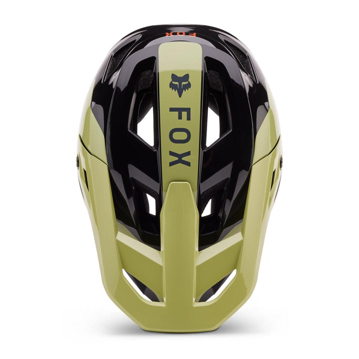 FOX mountainbikehjelm Rampage Barge CE/CPSC sort/grøn