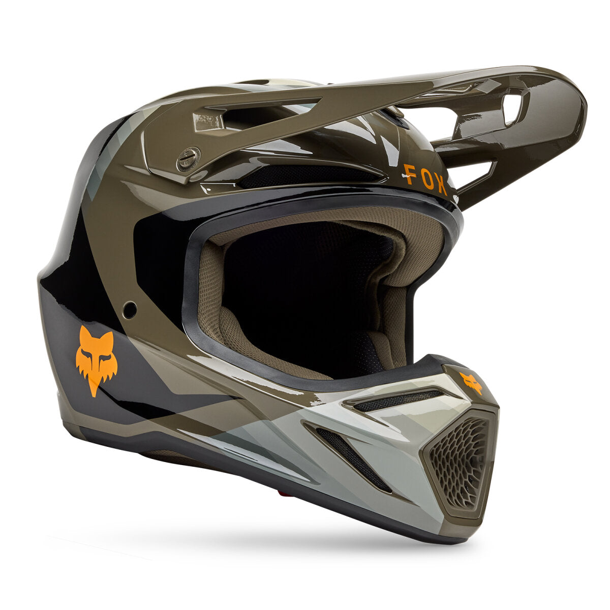 FOX V3 Fade hjelm brun/sort