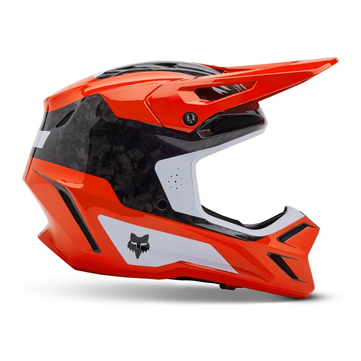 FOX V3 RS Infinite helmet flu red