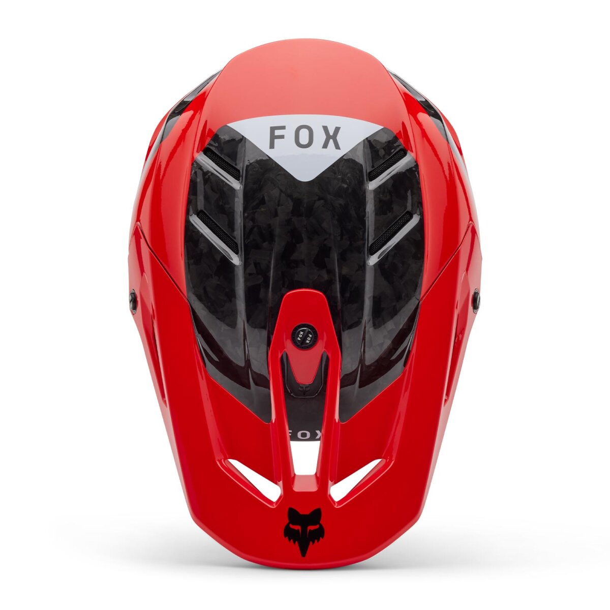 FOX V3 RS Infinite helmet flu red