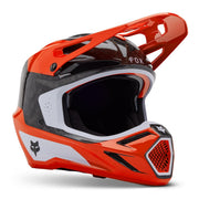 FOX V3 RS Infinite helmet flu red