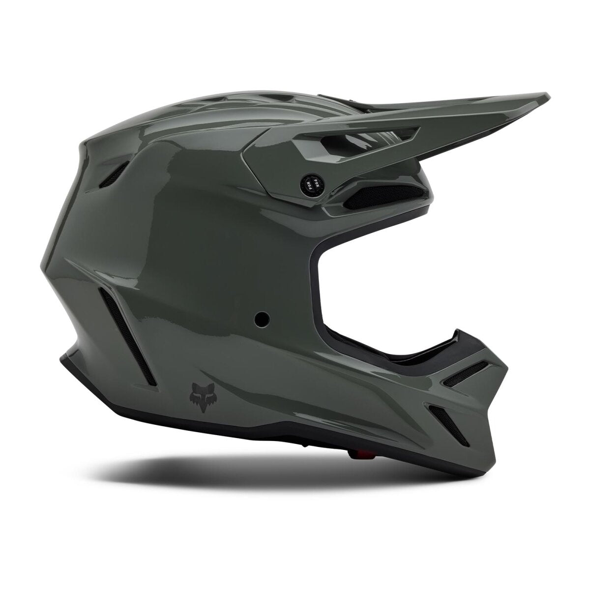 FOX V3 RS Solid Carbon hjelm grå