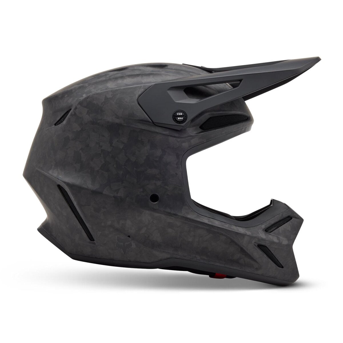 FOX V3 RS Solid Carbon hjelm sort mat
