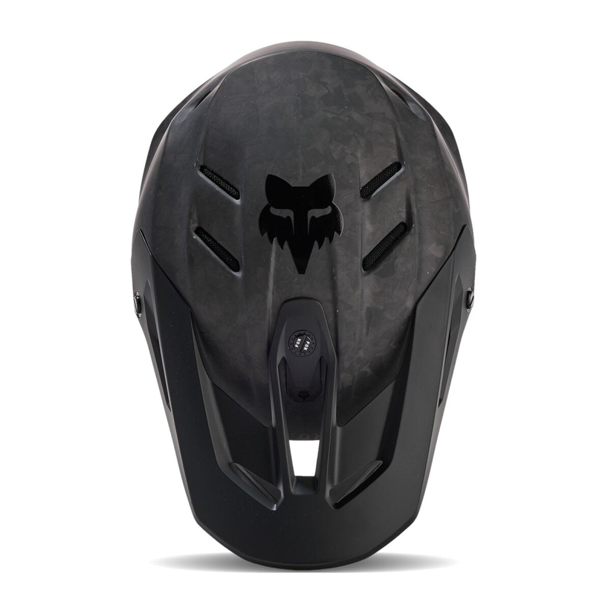 FOX V3 RS Solid Carbon hjelm sort mat