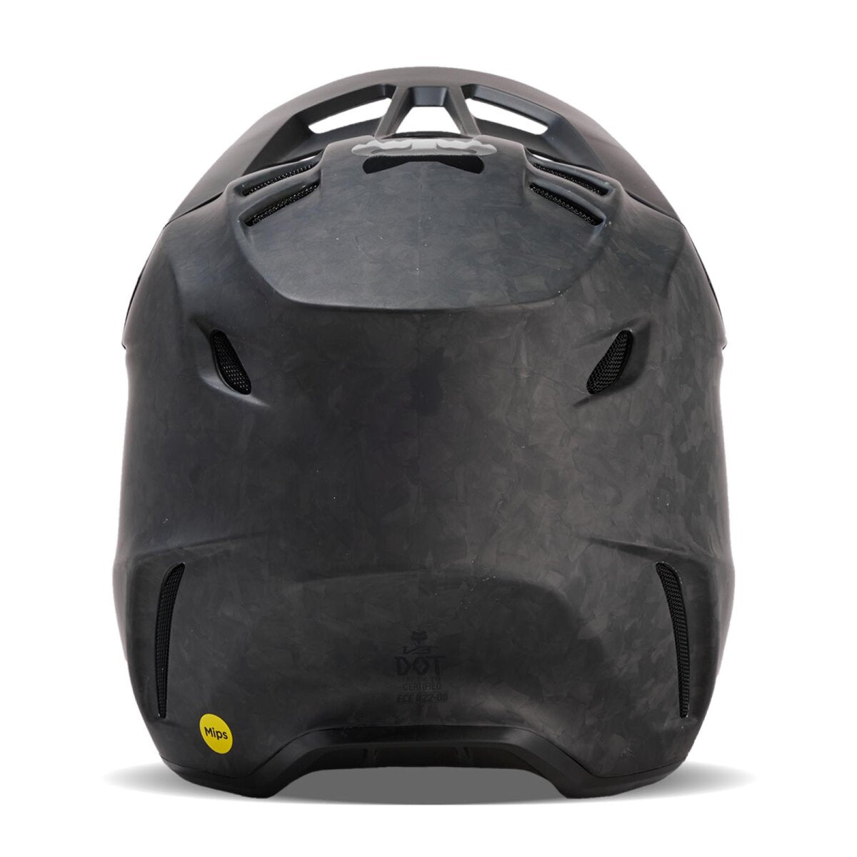 FOX V3 RS Solid Carbon hjelm sort mat