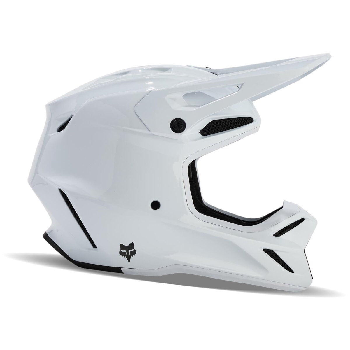 FOX V3 RS Solid Carbon hjelm hvid