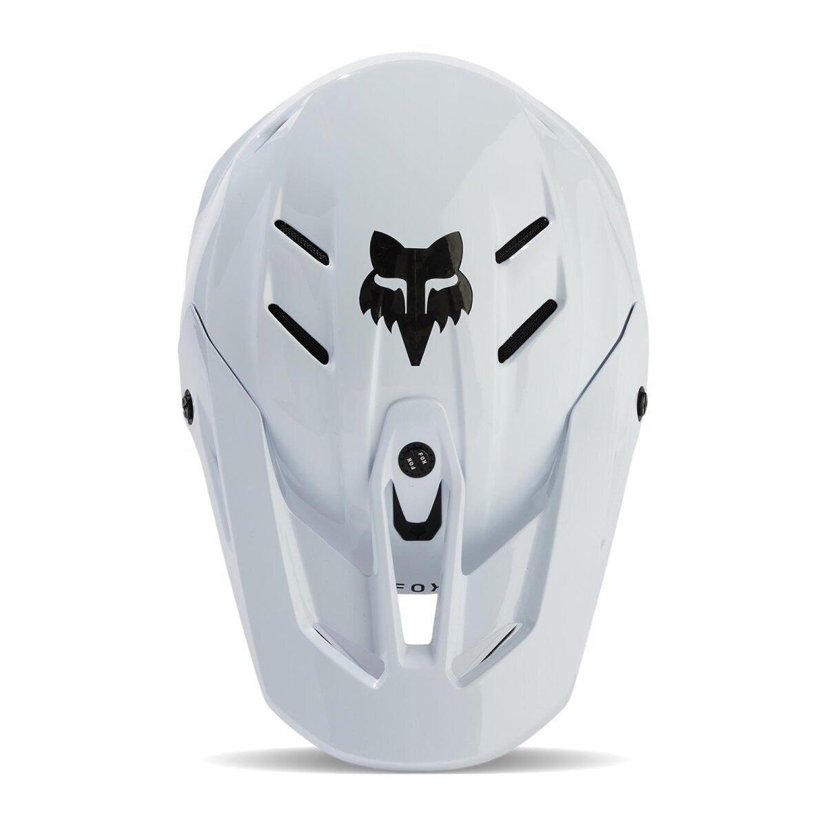FOX V3 RS Solid Carbon hjelm hvid