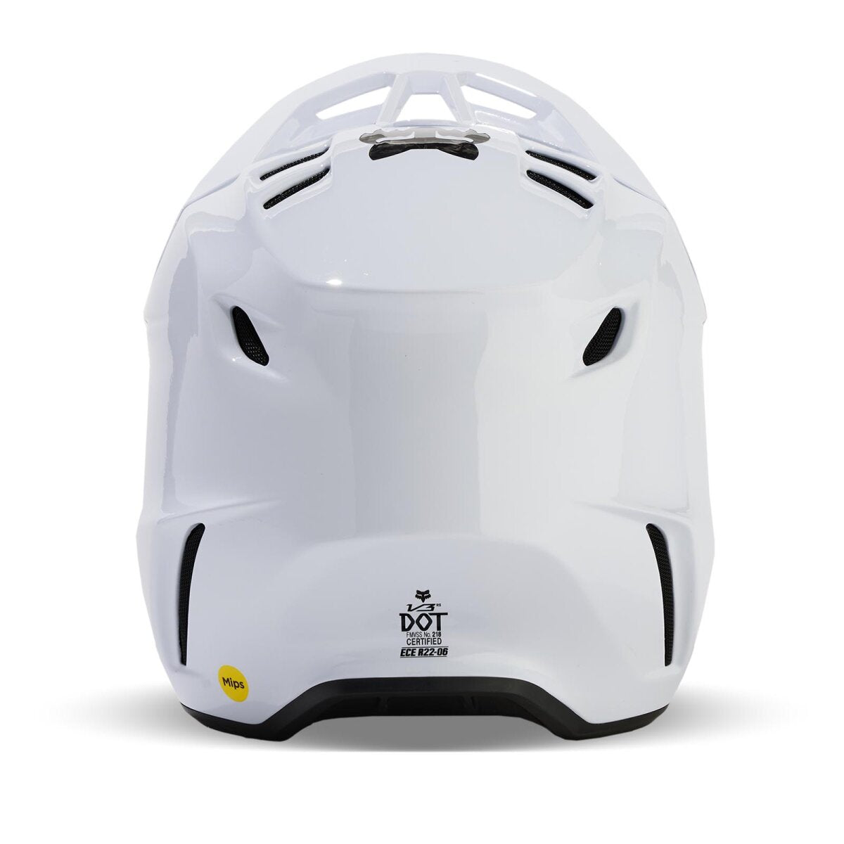FOX V3 RS Solid Carbon hjelm hvid