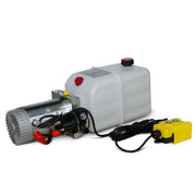Hydraulic pump 12 Volt / 7 l tank with remote control and bracket