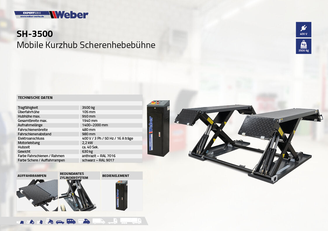 Weber Expert Series DSH-3500 Double Scissor Lift