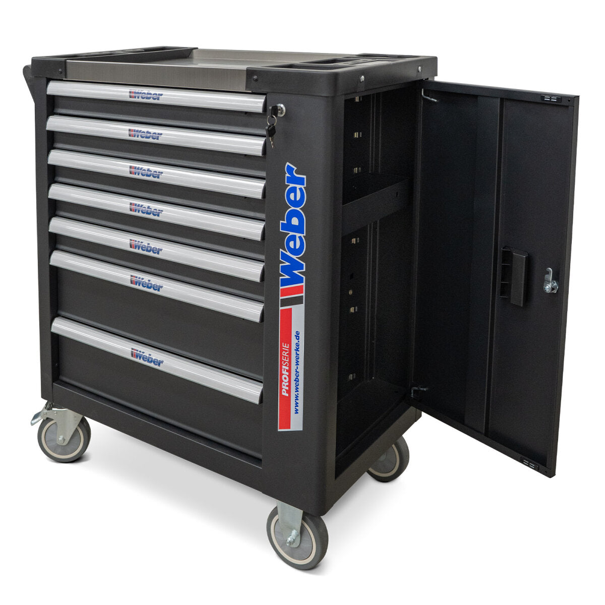 Weber Workshop Trolley 230 pcs - Mobile Tool Cabinet Complete Set