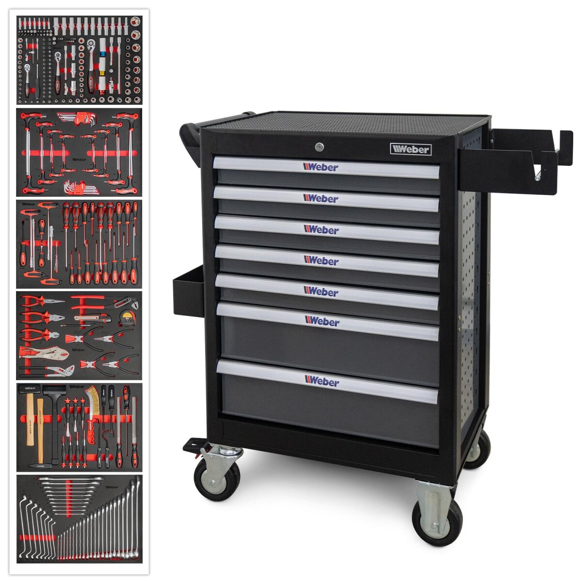 Weber Workshop Trolley 300 pcs Lockable - Professional Tool Cabinet
