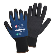 Weber Work Gloves Nitrile Black Blue - Professional Grip & Comfort