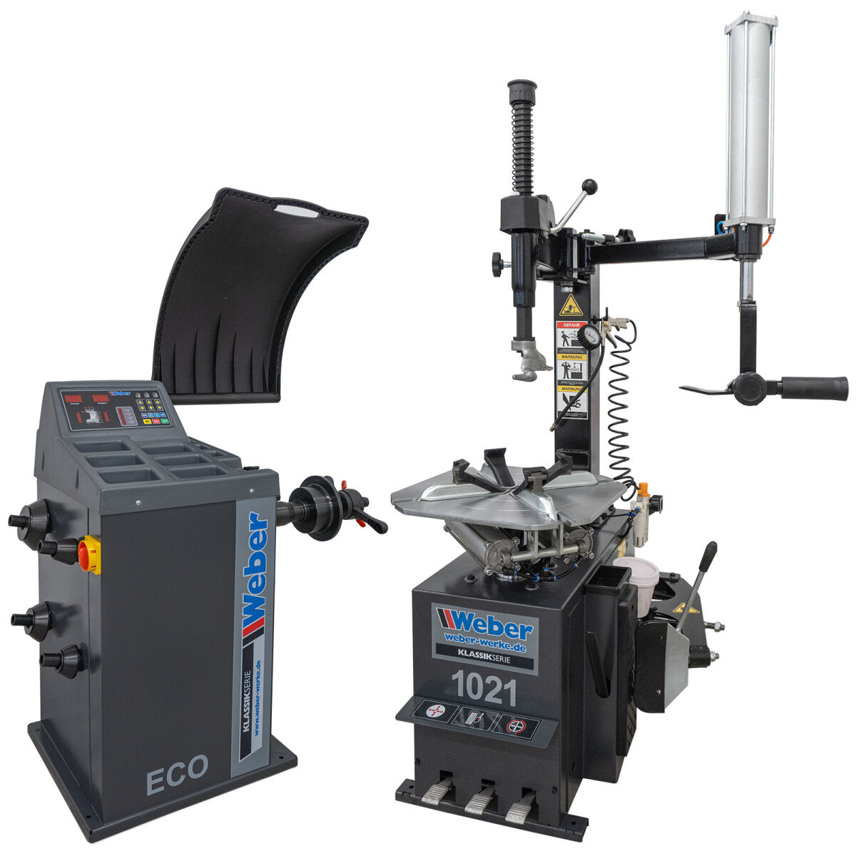 Weber Tire Machine STM-102 + Wheel Balancer ECO - Complete Package