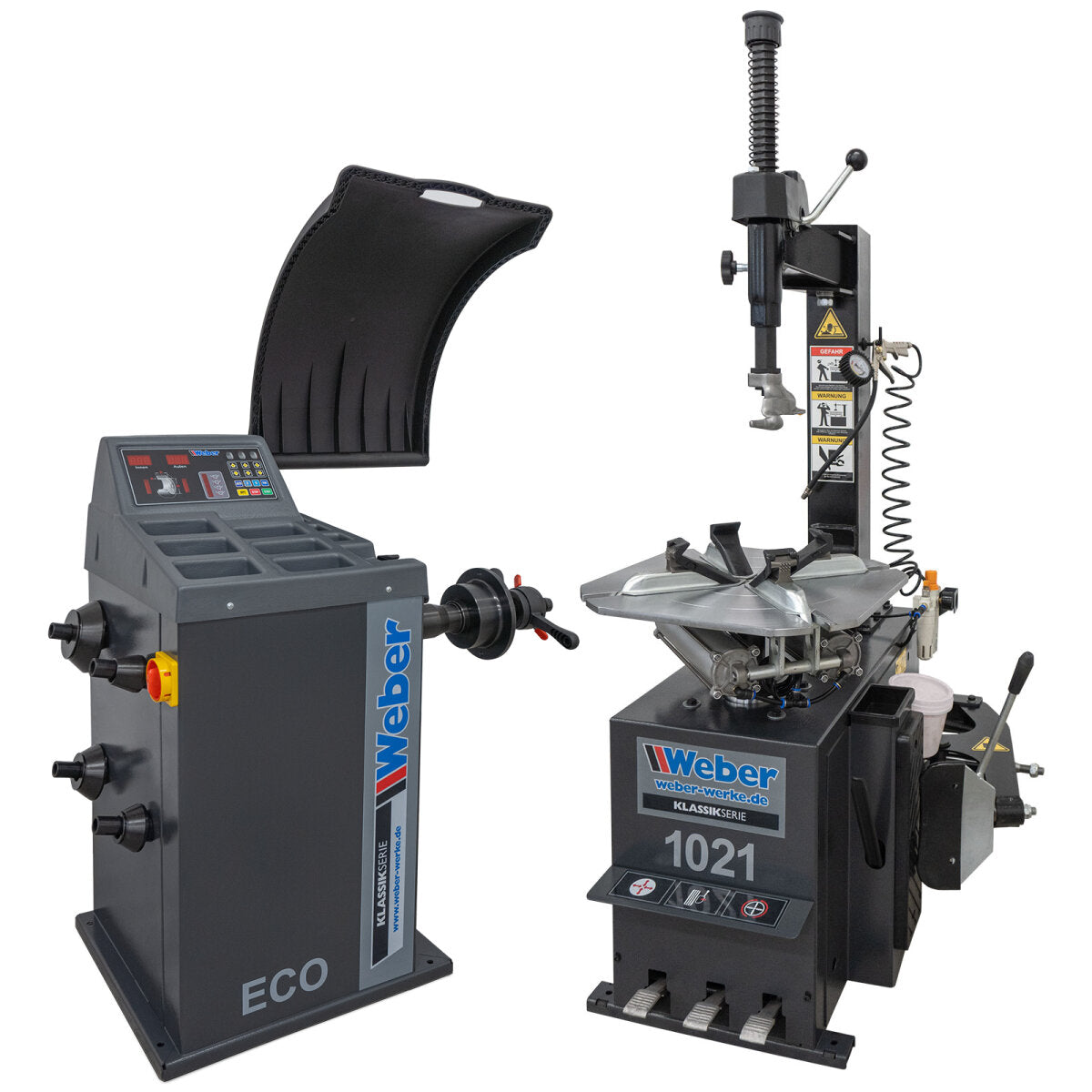 Weber Tire Machine 1021 ECO + Wheel Balancer - Complete Package