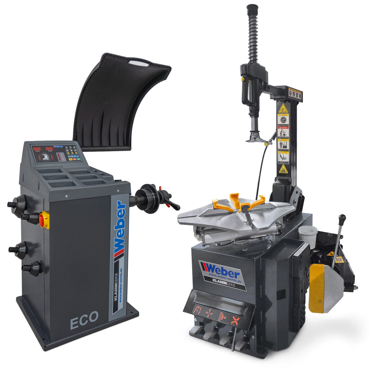 Car Tire Changer Weber H-1024 and Wheel Balancer Weber "ECO"