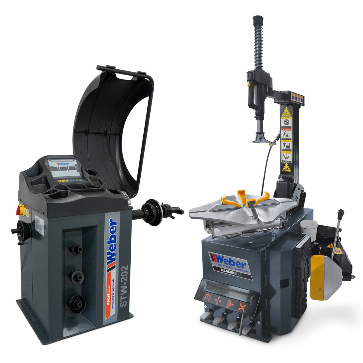 Car Tire Changer Weber H-1024 and Wheel Balancer Weber STW-202