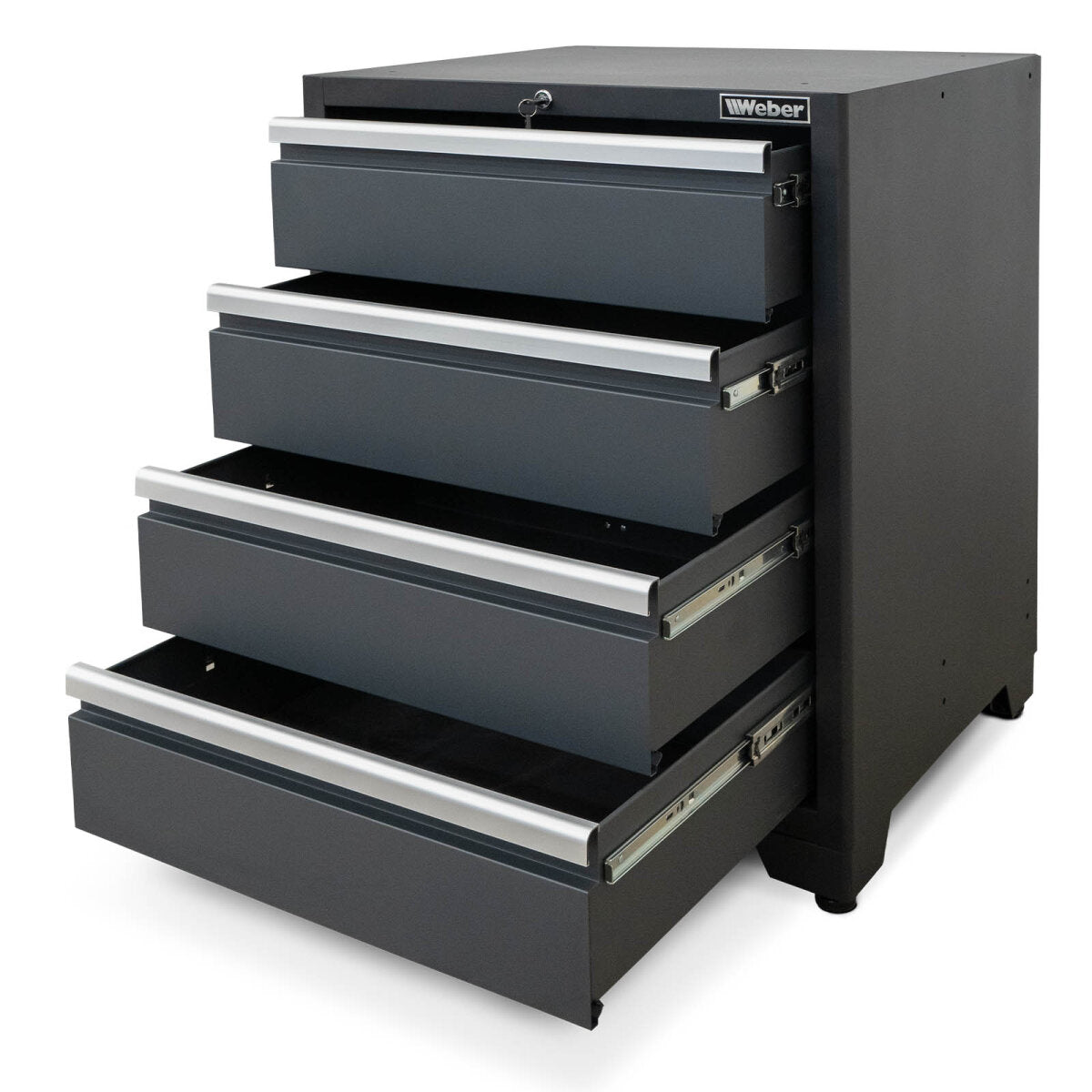 Professional Tool Cabinet series 610 with 4 drawers, gray