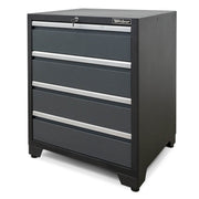 Professional Tool Cabinet series 610 with 4 drawers, gray