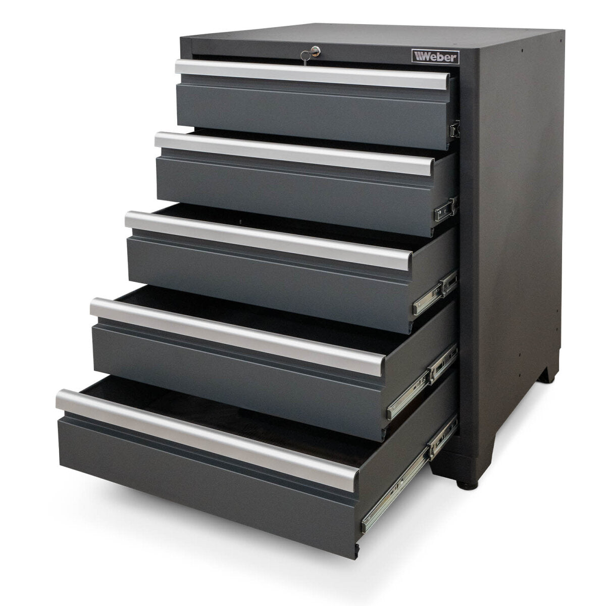 Professional Tool Cabinet series 610 with 5 drawers, gray