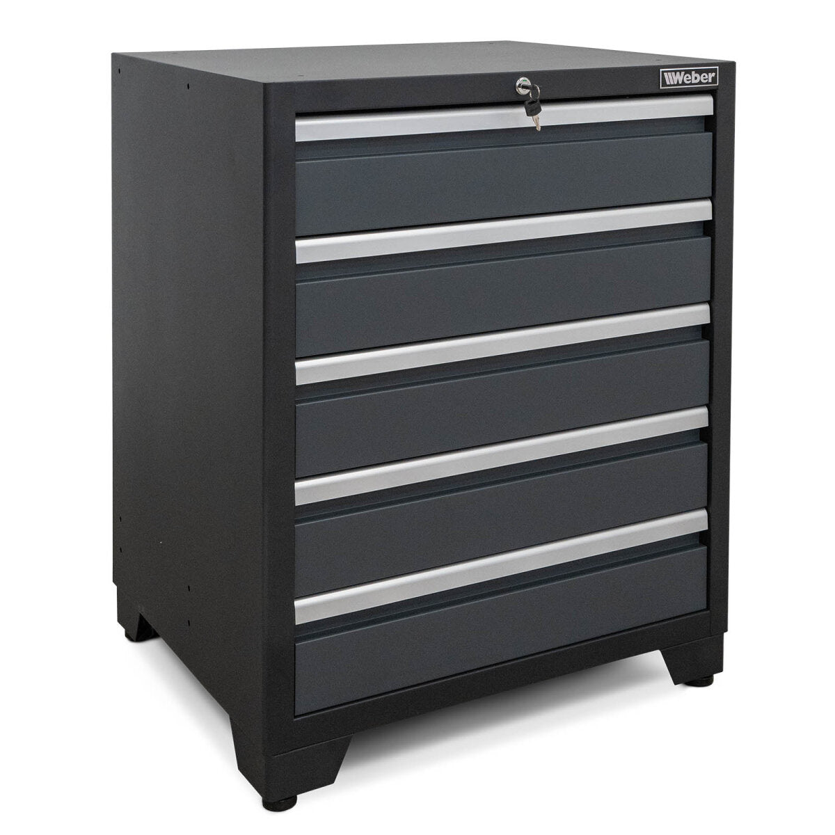 Professional Tool Cabinet series 610 with 5 drawers, gray