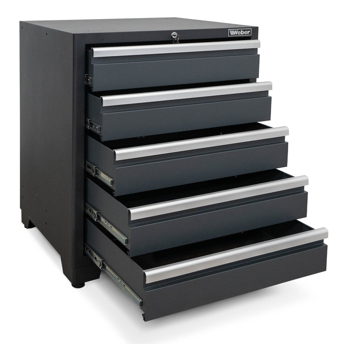 Professional Tool Cabinet series 610 with 5 drawers, gray