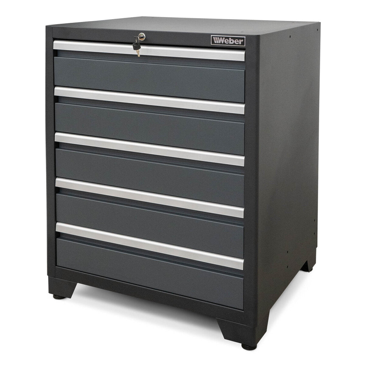 Professional Tool Cabinet series 610 with 5 drawers, gray