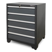 Professional Tool Cabinet series 610 with 5 drawers, gray