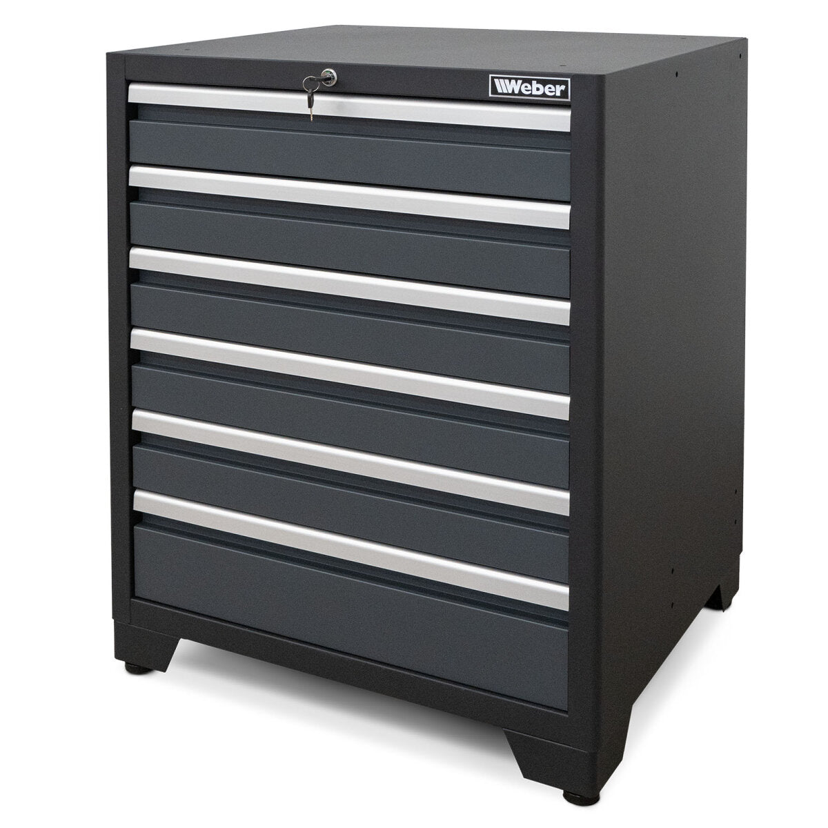 Professional Tool Cabinet series 610 with 6 drawers, gray