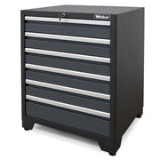 Professional Tool Cabinet series 610 with 6 drawers, gray