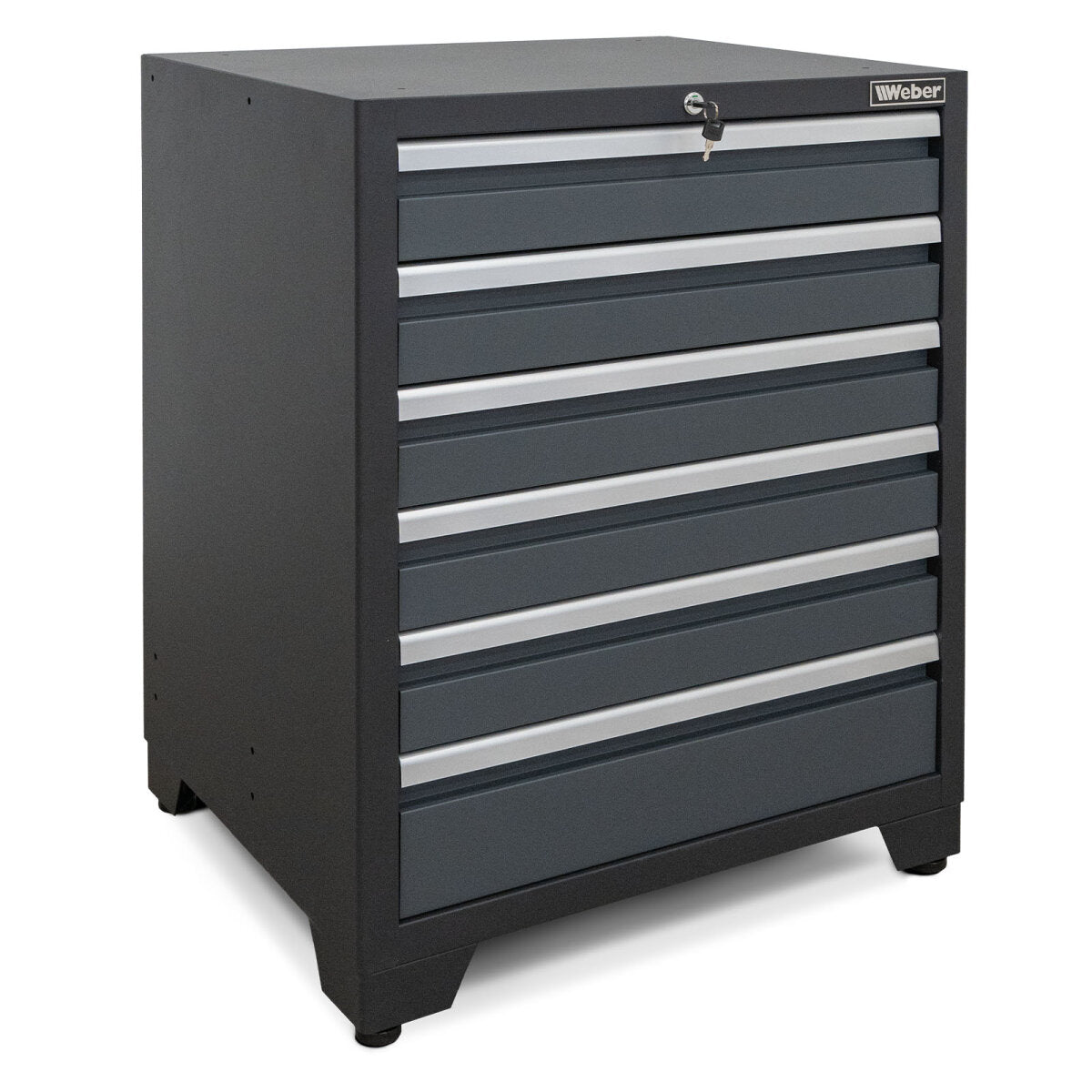 Professional Tool Cabinet series 610 with 6 drawers, gray