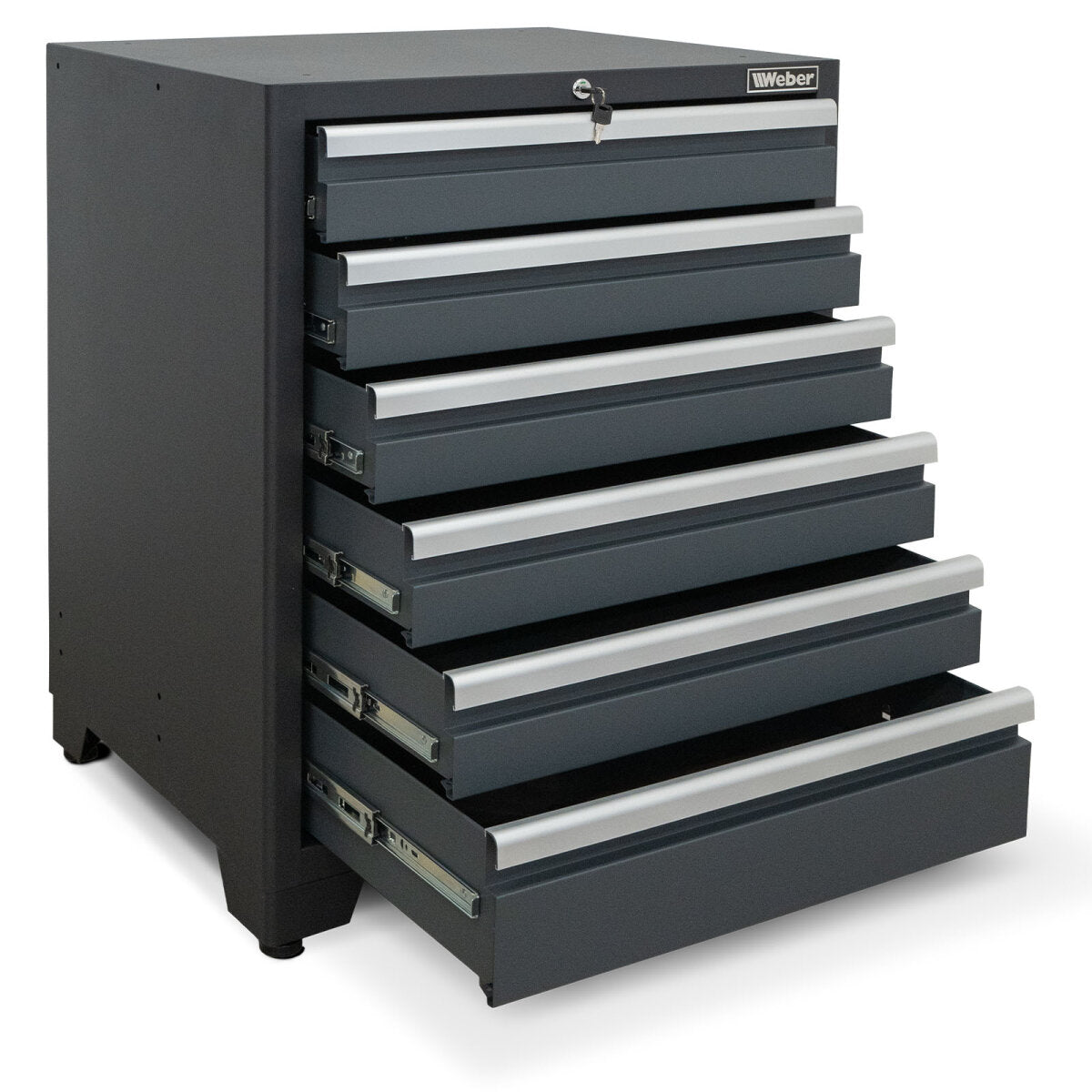 Professional Tool Cabinet series 610 with 6 drawers, gray