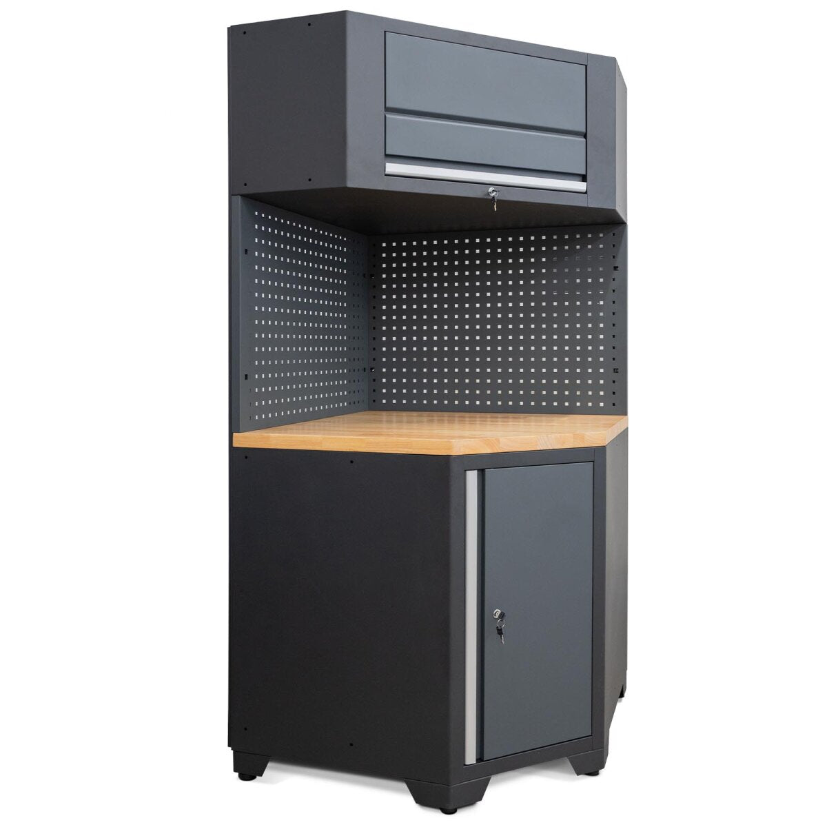 Professional corner cabinet system series 610 gray