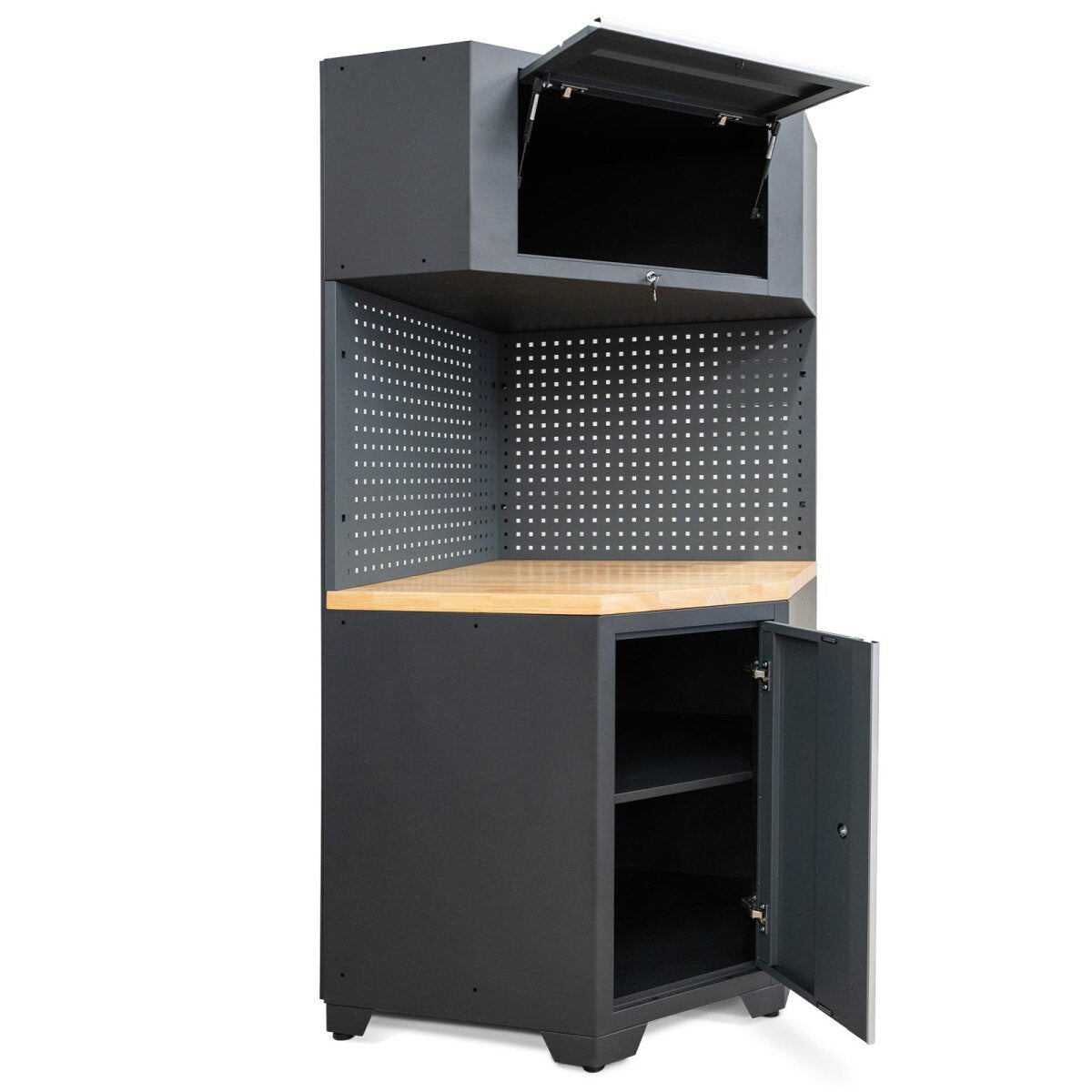 Professional corner cabinet system series 610 gray