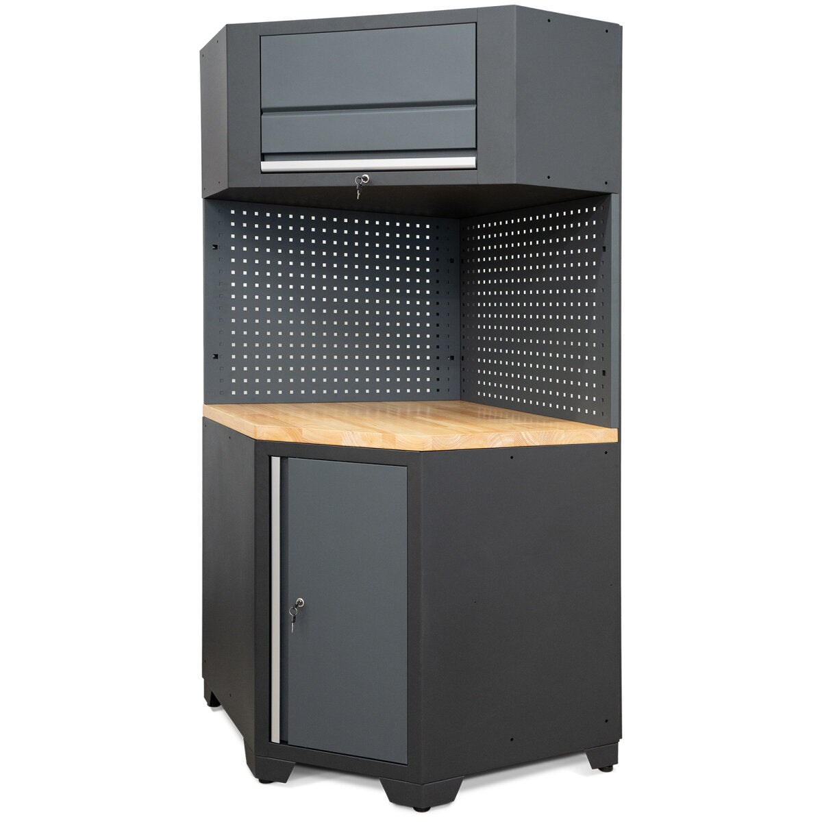 Professional corner cabinet system series 610 gray