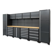 Professional workshop cabinet system series 610, 16-piece set, gray
