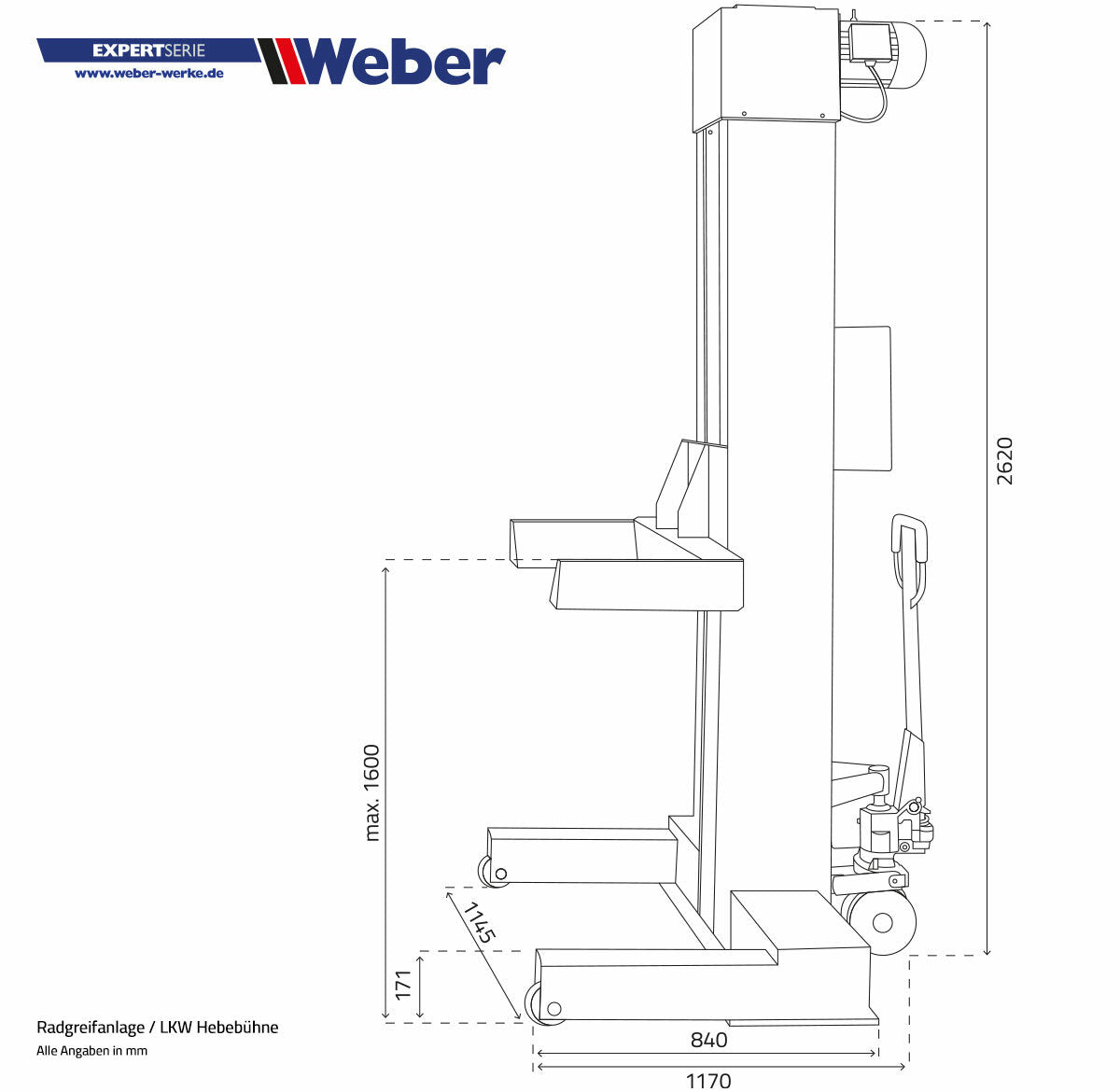 7.5T Truck Lift – 4 Column Wheel Gripping System for Workshops