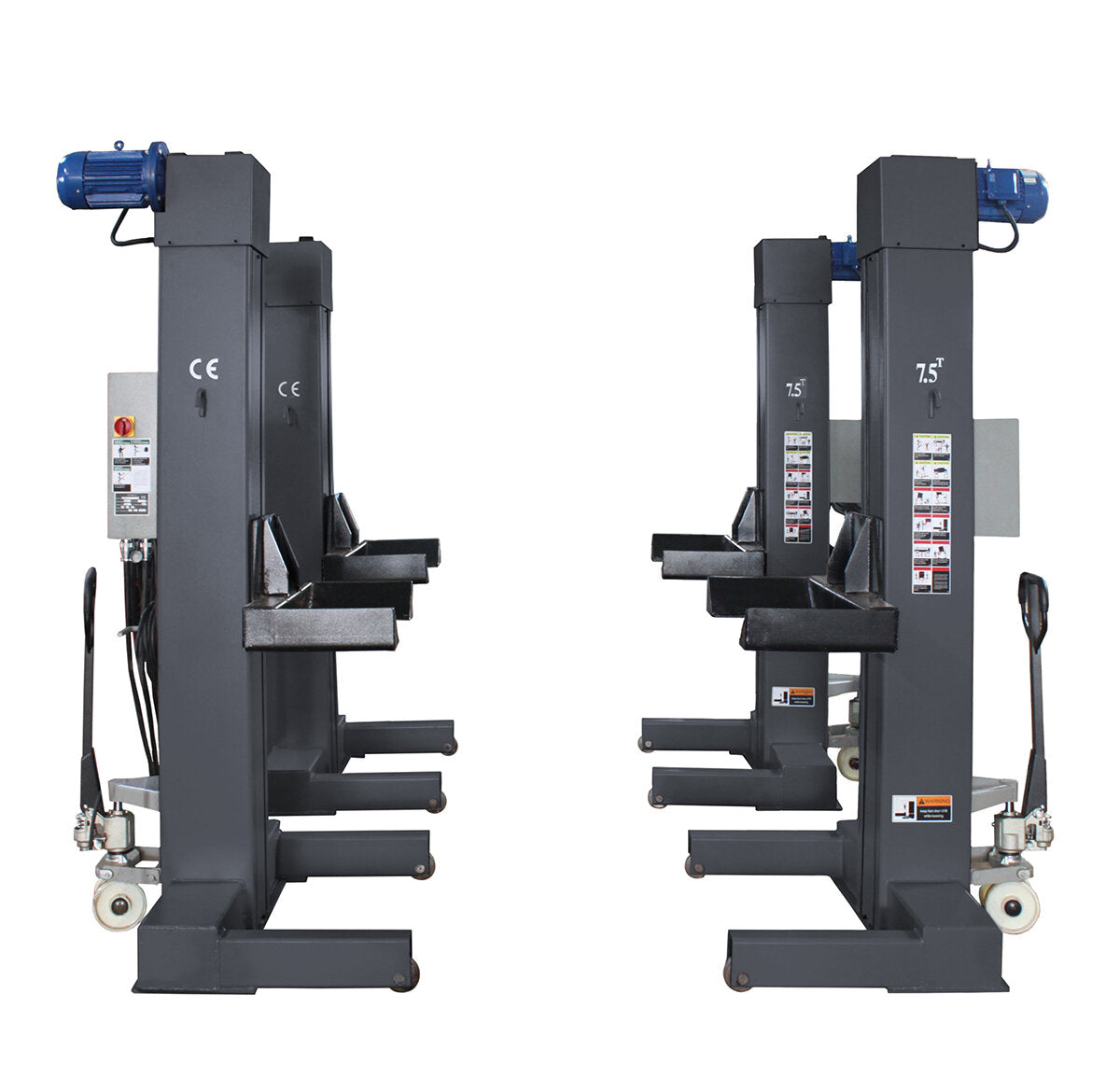 7.5T Truck Lift – 4 Column Wheel Gripping System for Workshops