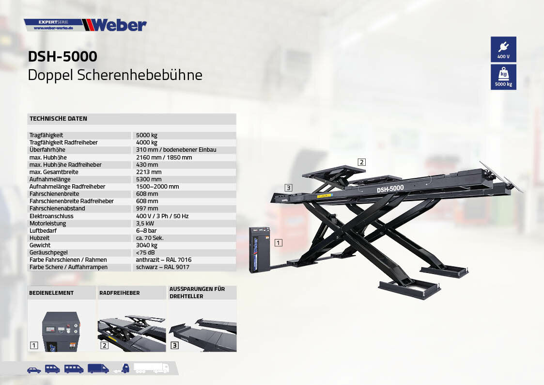 Weber Expert Series DSH-5000 Double Scissor Lift
