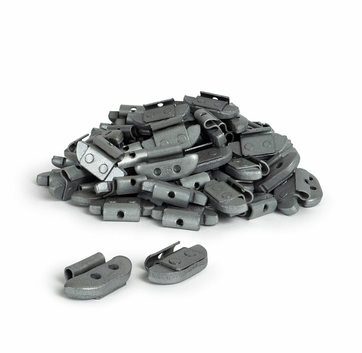 Wheel Weights 15g for Steel Rims – 100 pcs Box (Silver)
