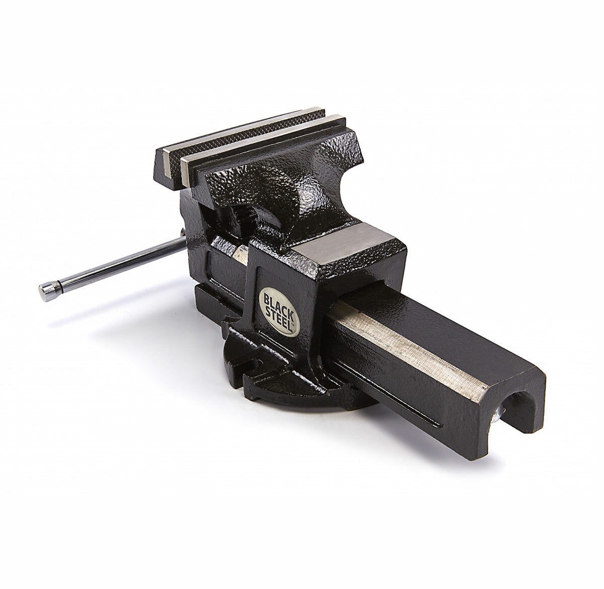 Steel vise with 125 mm pipe clamp