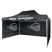 Weber #Werkeholics Easy-Up telt 3 x 4,5 m inkl. 4 sidepaneler, aluminium