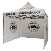 Weber #Werkeholics Easy-Up -teltta 3 x 3 m 75-vuotisjuhlamalli harmaa