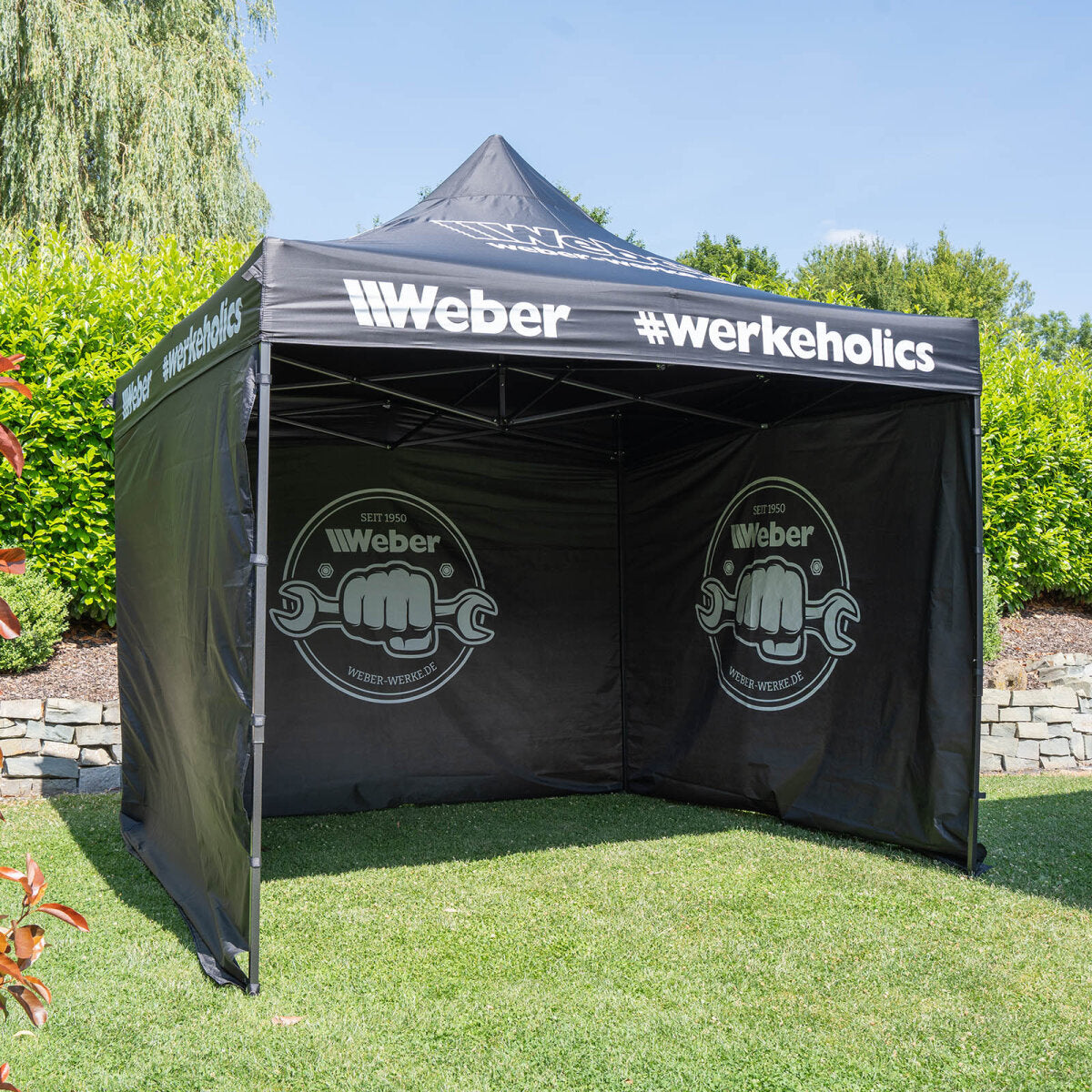 Weber #Werkeholics Easy-Up telt 3 x 3 m 75 års limited edition sort