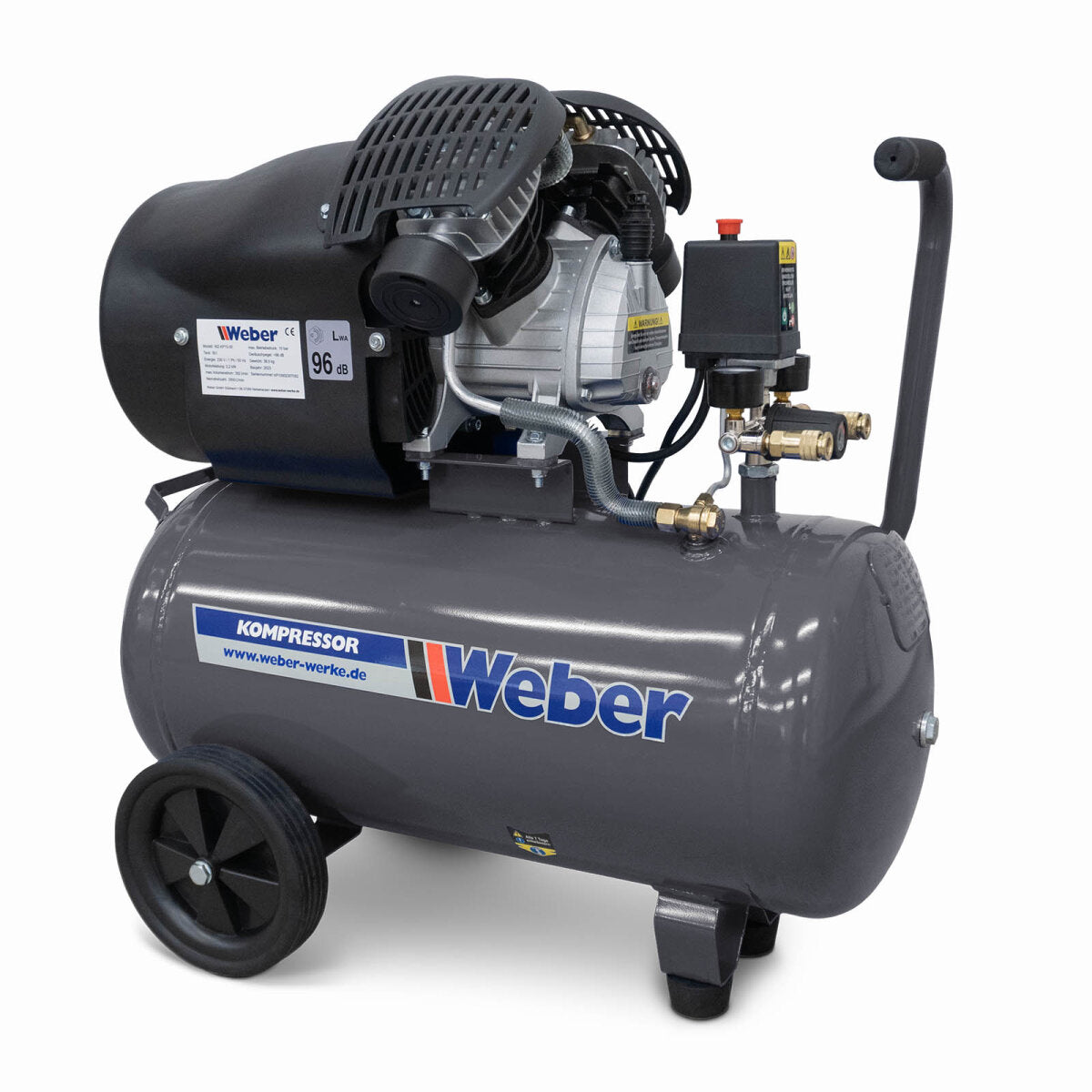 Weber Air Compressor 230V 10 Bar 50L - Compact Workshop Compressor