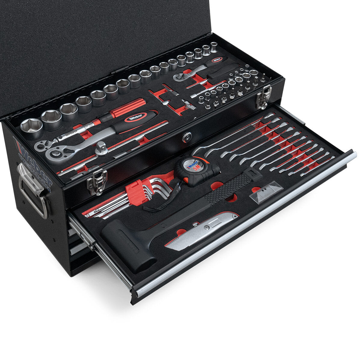 Weber Tool Kit 104 pcs – Complete Workshop Tool Set in Toolbox